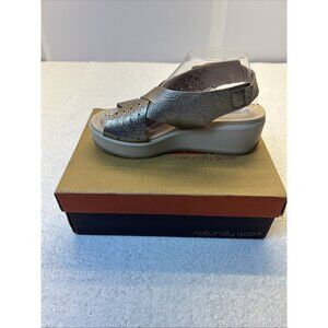 PIKOLINOS Bronze Metallic Sandal Open Toe Strappy Platform Sz 8.5 Excellent